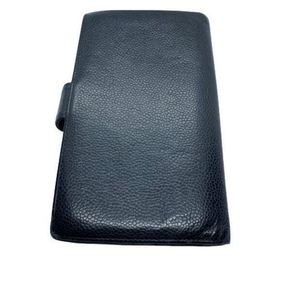 Authentic Chanel Vintage Black Caviar Pebbled Leather Long Wallet - Picture 2 of 12